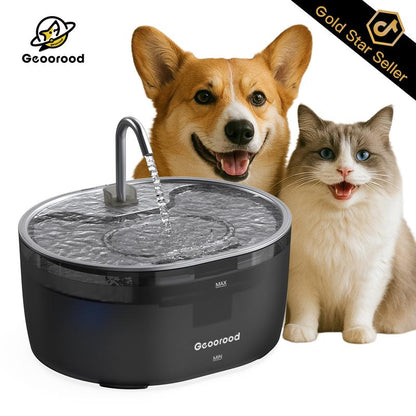 Today'S Deals - Geoorood Cat Water Fountain - 304 Stainless Steel, 3.2L/0.85Gallon/108.2Oz, Dual-Mode, LED Alert, 20Db Quiet, Bpa-Free ABS, Pet-Friendly, Dishwasher-Safe #Tiktokshoplabordaysale #Fallfreshness