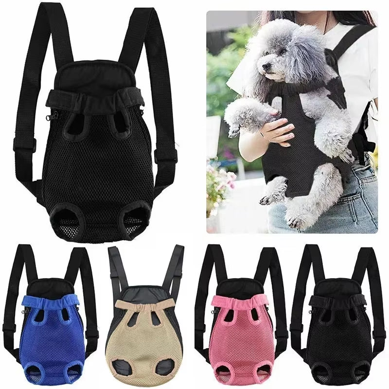 Camouflage Pet Dog Carrier Backpack - Breathable Outdoor Travel Bag for Small Dogs and Cats